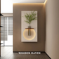 Wooden Circular Wall Decoration Wall Warm Lamp Painting.